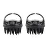 2X Silicone Hair Scalp Shampoo Massage Brush Shower Head Massager Hair Scrubber for Dandruff view 1