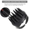 2X Silicone Hair Scalp Shampoo Massage Brush Shower Head Massager Hair Scrubber for Dandruff view 2