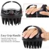 2X Silicone Hair Scalp Shampoo Massage Brush Shower Head Massager Hair Scrubber for Dandruff view 4
