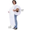 Wudaizhi Funny Rolling Paper Couples' Costume, Halloween Toilet Paper Tissue Cosplay Outfit for Adults view 3
