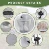 Grantop Midge Head Net Hat, Grey Nylon Mosquito Head Net with Hat, Portable Face Net Mesh with Hat for Outdoor Hiking Camping Climbing Fishing and Walking(Light Grey) (FWM-X01) view 3