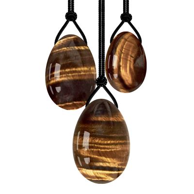 Natural Jade Egg Balls Yoni Egg Set Yoni Wand Massage Ball Kegel Balls Kegel Exerciser,Tiger Eye Egg
