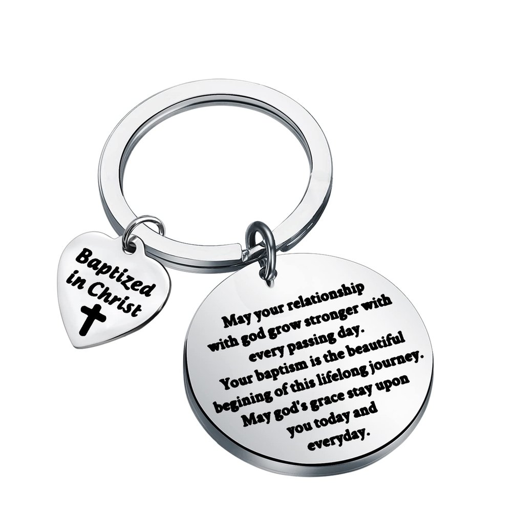 KUIYAI Baptism Gift Religious Gift On Your Baptism Gift Baptized In Christ Gift God Gift Godmother Gift Communion Gift, Metal, stainless steel