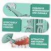 TOYANDONA Children's Silicone Toothbrush Toddler Brush 3D Mushroom Gentle Cleaning Safe for Sensitive Gums Easy to Grip view 4