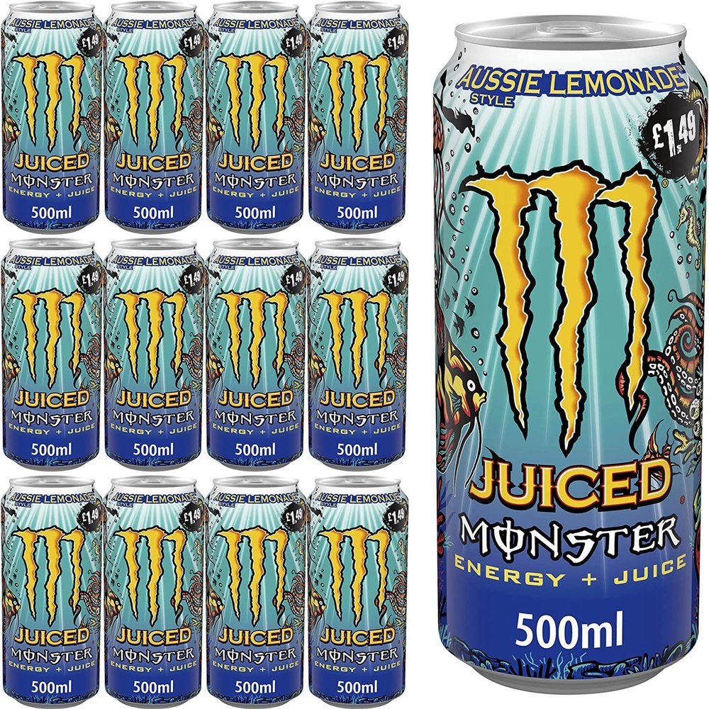 Monster Energy Aussie Style Lemonade 500ml PM (Pack of 12), 500 ml