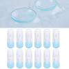 Tyenaza 12Pcs Contact Lens Case, Transparent Portable ABS Contact Cylindrical Lens Box for Travel Outdoor Daily Use view 2