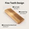Onedor Handmade 100% Natural Green Sandalwood Hair Combs - Anti-Static Sandalwood Scent Natural Hair Detangler Wooden 2 in 1 Comb (short) view 4