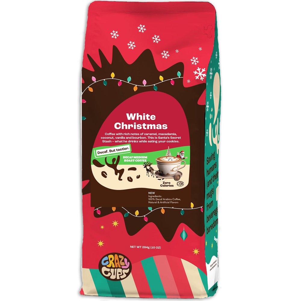 Crazy Cups DECaf White Christmas 10 Oz