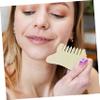 FRCOLOR 2pcs Jade Comb Gua Sha Scraper for Scalp Exfoliating Massage Comb for Head Scratch Skin Face Jade Gua Sha Tool for Scalp Massage and Face Cleansing view 2