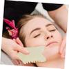 FRCOLOR 2pcs Jade Comb Gua Sha Scraper for Scalp Exfoliating Massage Comb for Head Scratch Skin Face Jade Gua Sha Tool for Scalp Massage and Face Cleansing view 4
