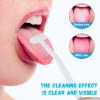 6 Pack Tongue Scraper, Plastic Tongue Cleaner Brush for Adults Tongue Scrubber for Better Breath Dental Oral Care Supplies view 3