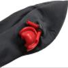 Anatomical Latex Mask Heavy Rubber Hood Lined with Red Mouth Sheath Tongue and Nose Tube,Flesh-Women,One Size view 2
