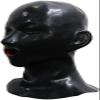 Anatomical Latex Mask Heavy Rubber Hood Lined with Red Mouth Sheath Tongue and Nose Tube,Flesh-Women,One Size view 4