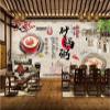 Custom Photo Wall Paper 3D Casserole Porridge Gourmet Restaurant Background Wall-140Cmx100Cm view 2