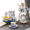 European Ceramic Flower Tea Set Set Afternoon Tea Heated Glass Flower Teapot Flower Tea Cup Gift Box view 3