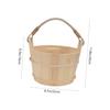 Alipis Classic Wooden Sauna Bucket and Wooden Ladle Set Plastic Liner for Sauna and Steam Room Use Practical Wood Barrel Bath Accessory for Water Pouring and Showering view 2