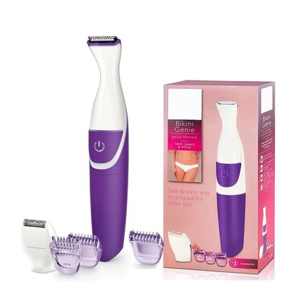 2 in 1 Women Epilator, Electric Cordless Hair Removal Flexible Head Bikini Trimmer Epilator, Facialal, with Shaving Head and Comb