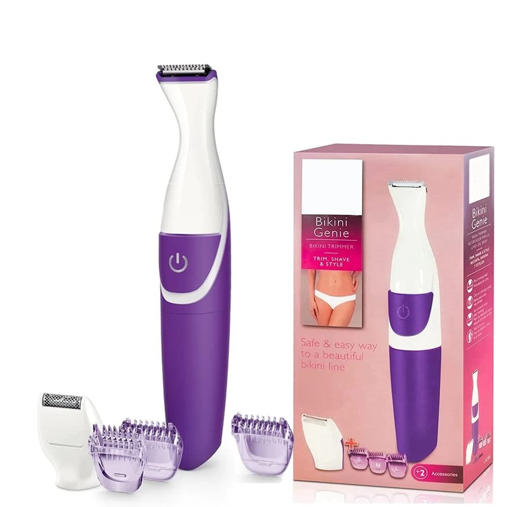 2 in 1 Women Epilator, Electric Cordless Hair Removal Flexible Head Bikini Trimmer Epilator, Facialal, with Shaving Head and Comb