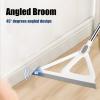XXFLOWER Multifunction Silicone BroomSqueegee Broom Sweeping Water and Pet HairRubber Magic Broom Sweeper for Floor Bathroom Kitchen ShowerRugsGlass WindowsWhite view 4