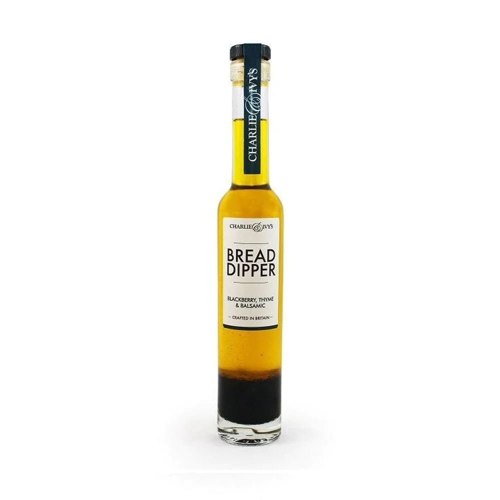 Charlie & Ivy's White Balsamic, Tarragon & White Peppercorn Bread Dipper 200ml - British Bread Dipping Oils - Great to dip, dress and drizzle