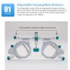 Alloy Optometry Frame,Eye Test Glasses Optical Trial Optician Accessories, PD 48~80mm Eye Optometry Optician for Eyeglasses Shop,50g Ultralight Optometry Test Lens Titanium Optical Test Eyepiece view 3