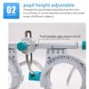 Alloy Optometry Frame,Eye Test Glasses Optical Trial Optician Accessories, PD 48~80mm Eye Optometry Optician for Eyeglasses Shop,50g Ultralight Optometry Test Lens Titanium Optical Test Eyepiece view 4