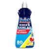 Finish, Dishwasher Rinse Aid, Lemon Rinse & Shine Cleaner, 400ml, Ultimate Clean & Diamond Shine, Glass Protection, Spot Prevention, Better Drying vs Finish Detergent Alone view 1