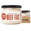 Borough Broth Organic Grass Fed Beef Tallow  4 x 250g Jar  Organic Tallow  Grass-Fed Alternative to Oil & Butter  Natural Beef Dripping for Roasting & Frying view 1