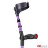Ossenberg Comfort Grip Closed Cuff Double Adjustable Crutch  Purple - Right Handed | Height Adjustable Elbow Crutch for Men Women Adults Arthritis Comfort Anatomic Handle Forearm Ergonomic view 2