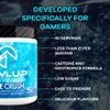 LevlUp Blue Crush Gaming Booster, Energy, Focus and Concentration Drink Powder for Gamers with Taurine, Caffeine, L-Tyrosine and Vitamin B12, Blue Raspberry Flavour, 320 g, 40 Servings view 3