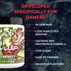 LevlUp Crazy Monkey Gaming Booster, Energy, Focus and Concentration Drink for Gamers with Taurine, Caffeine, L-Tyrosine and Vitamin B12, Cherry and Banana Flavour, 320 g, 40 Servings view 3