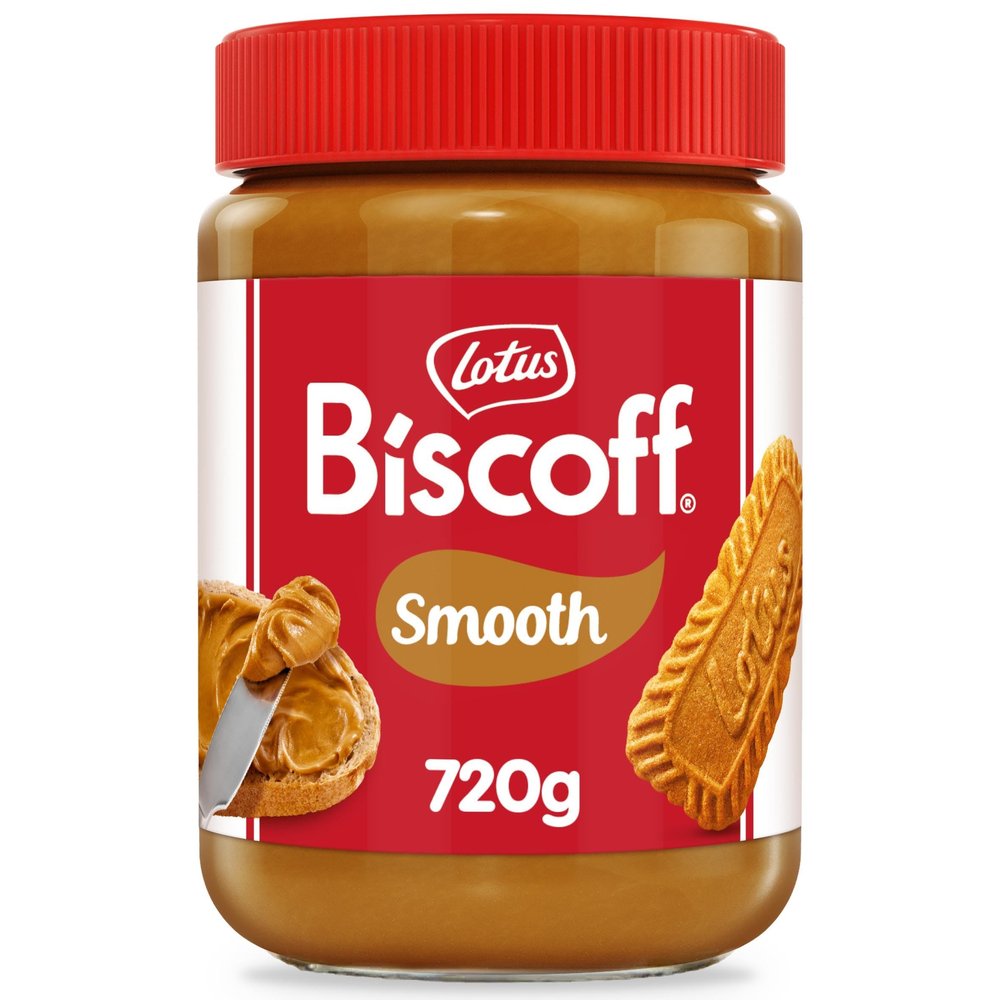 Biscoff - Sweet spread - Smooth - Caramelised biscuit flavour - Vegan - Nut free - No colours or added flavours - Plastic Jar - 720g