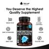 Magnesium Glycinate - 120 High Strength Capsules Pure 1040mg of Providing 208mg Elemental Per Serving -Magnesium Supplements  Bones, Muscle Health, Vegan, UK Made by New Leaf Products view 3