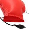 Latex Hood Mask Tube and Inflatable with Back Zip Decoration Cosplay Club,Black,Medium view 3