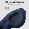 100% Blackout Sleep Mask Most Comfortable Contoured Eye Cups and Nose Covering for Women Men, ALASKA BEAR 3D Pillowy Soft Light Blocking Eye Mask 0 Pressure on Eyelids & Eyelashes (Haze Blue) view 2