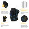 ACWOO Knee Support Brace for Men and Women, Adjustable Compression Knee Patellar Tendon Support Brace for Arthritis, Joint Pain, Ligament Injury, Meniscus Tear, ACL, MCL, Tendonitis, Running, Sports view 3
