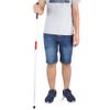 Folding Blind Cane, Reflective White Red Blind Walking Stick Aluminium Alloy Collapsible Mobility Cane, for the Vision Impaired and Blind Person Walking Aid Mobility Aid view 4