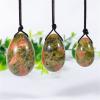 1 Set Natural Pink Rose Quartz Jade Eggs Healing Crystal Massage Stick Stone Women Kegel Exerciser Reiki Healing Gemstone,Unakite Eggs view 1