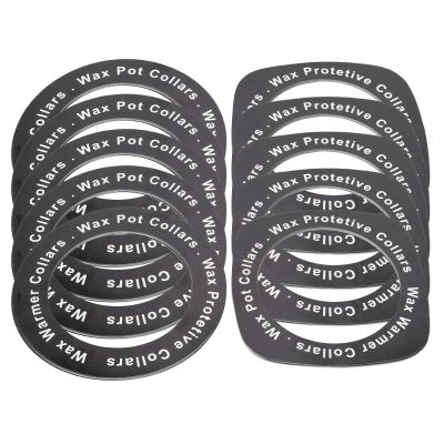 ANKROYU 100 Pcs Wax Heater Paper Ring, Waxing Machine Cleaning Protective Paper Ring, Wax Heater Accessories (50pcs Round + 50pcs Square)