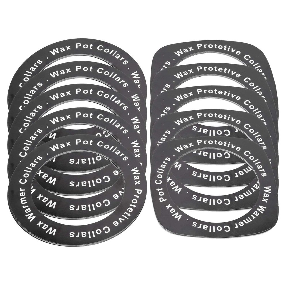 ANKROYU 100 Pcs Wax Heater Paper Ring, Waxing Machine Cleaning Protective Paper Ring, Wax Heater Accessories (50pcs Round + 50pcs Square)