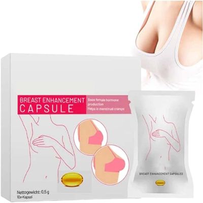 Charmup Breast Enhancement Capsules,Natural Breast Enlargement Firming and Lifting Capsules,Breast Firming and Lifting Cream for Sagging Breasts (1 Pcs)
