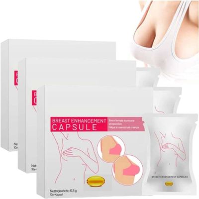 Charmup Breast Enhancement Capsules,Natural Breast Enlargement Firming and Lifting Capsules,Breast Firming and Lifting Cream for Sagging Breasts (3 Pcs)