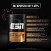 ESN Flexpresso Protein Coffee, Caramel Flavor, 908 g, 2 lbs, 30 Servings - Whey Protein Powder with Real Coffee view 3