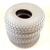 1 Set of 4 330x100 400x5 Grey Pneumatic Block Mobility Scooter Tyres 4.00-5 view 2