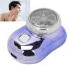Electric Beard Cutter, Clear Sound Electric Beard Trimmer Double Ring Blade Mesh Automatic for Home (Blue) view 3