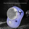 Electric Beard Cutter, Clear Sound Electric Beard Trimmer Double Ring Blade Mesh Automatic for Home (Blue) view 4