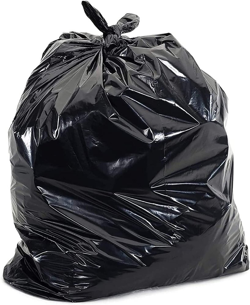 Black Refuse Sacks Heavy Duty Refuse Sacks Large Black Bin Bags Leak Resistant Rubbish Bin Liners 18x29x39'' 140G Perfect For Industrial Use Office Genatorial Supplies 25-400Pcs HTUK (Black 100x)