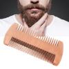 Beard Comb Beard Comb, Wooden Beard Comb Dual Action Fine Coarse Teeth Beard Comb Wooden Beard Comb Mustache Comb Beard Care Double-Sided Antistatic Comb for Daily Beard Care view 2