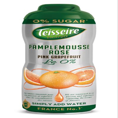 Teisseire Le Syrop Sugar Free Cordial, Grapefruit, 600ml (Pack of 6)