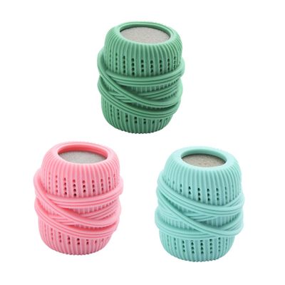 Alipis 3pcs TPE Sponge Anti-tangling Laundry Washing Balls Set, Clothes Dryer Balls for Washing Machine, Fabric Care for Home Use, Preventing Knotting and Tangling Random Color
